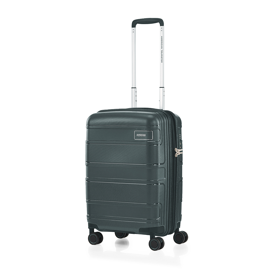 Safari star 55 4w black expandable cabin luggage online